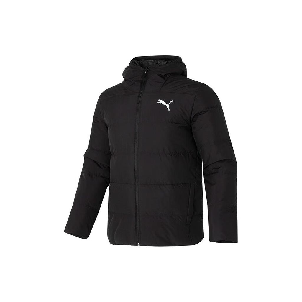 Puma Solid Color Windproof Sports Warm Casual Down Jacket Men Jacket Black 625737-01