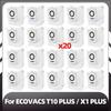 Совместимо для ECOVACS T10 PLUS / X1 PLUS Запасная боковая щетка HEPA-фильтр Моющая насадка Пылесборник Запчасти Аксессуары