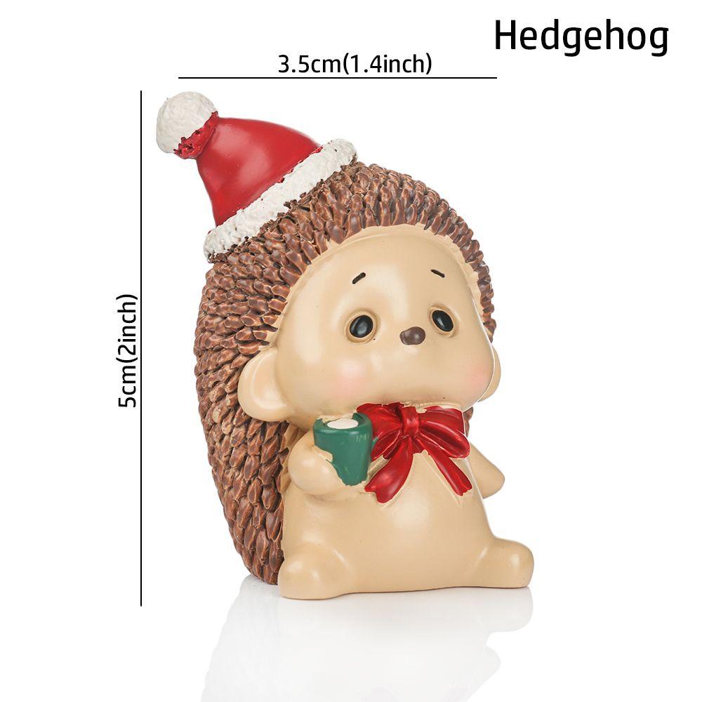 Игрушки Дед Мороз Мультяшный Рождественская Фигурка Настольные Украшения Кукольный домик Декор Микро Ландшафт