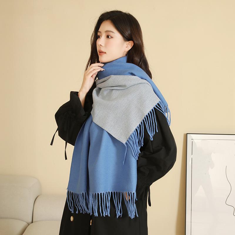 Womens Thick Cashmere Scarf Large Pashmina Shawls and Wraps Light Blanket Scarf for Evening Dress Warm Daily Travel Office