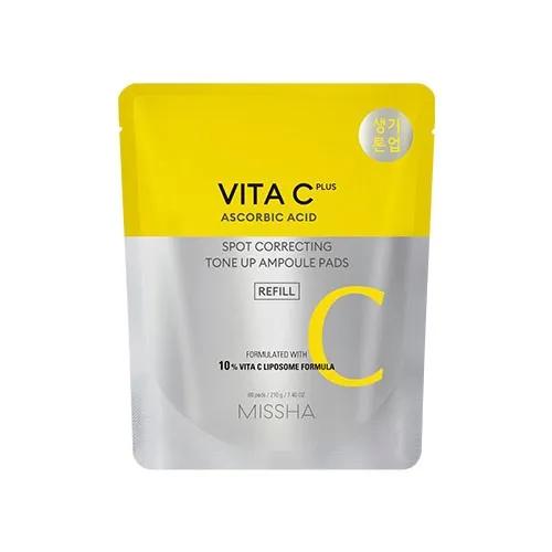 [Missha] Vita C Plus Spot C Тонизирующие ампульные пэды (Пополнение) 80 листов