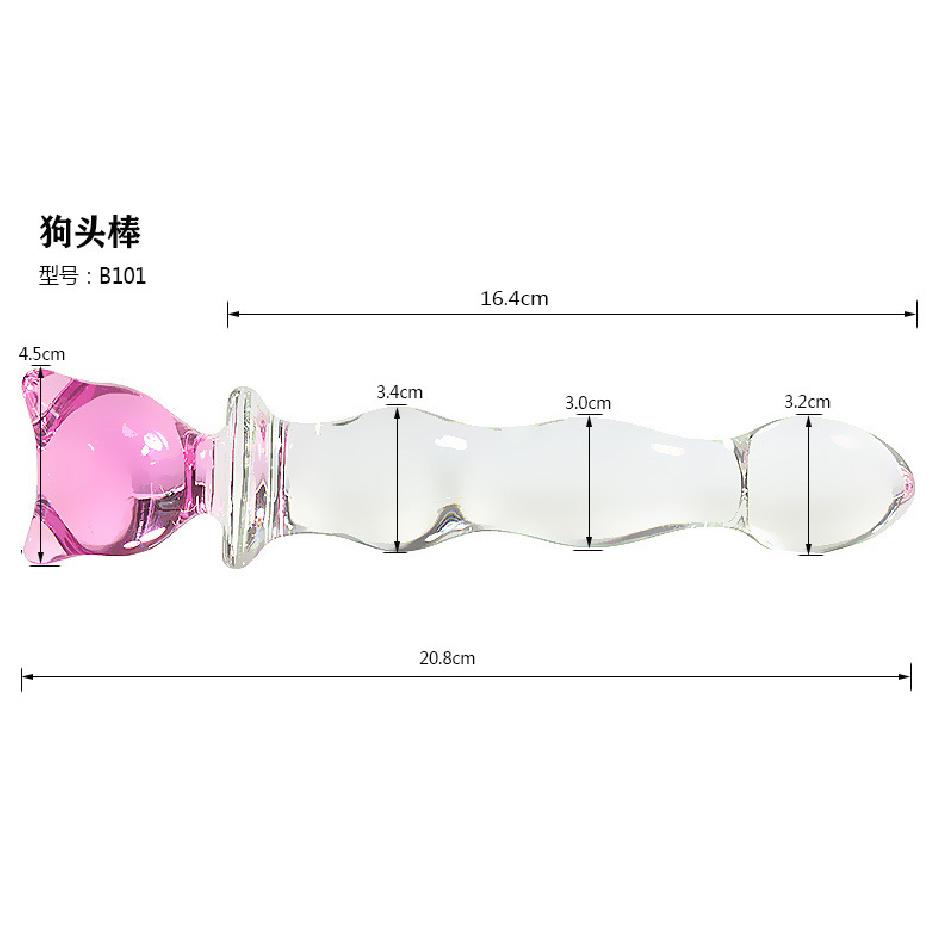 Хрустальные стеклянные секс-игрушки Анальные шарики Мастурбация Массажная палочка Моделирование пениса Взрослые секс-инструменты