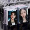 Прозрачный пластиковый ящик для хранения карточек 3 дюйма Kpop Idol фотокарточки чехол для хранения настольный органайзер классификационная коробка канцелярские принадлежности