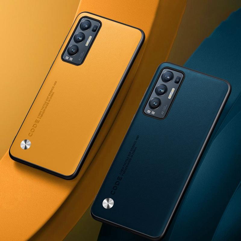 Роскошный чехол из искусственной кожи для OPPO Reno 5 Pro Plus Reno5 Pro+, задняя крышка, матовый силиконовый защитный чехол для телефона OPPO Find X3 Neo