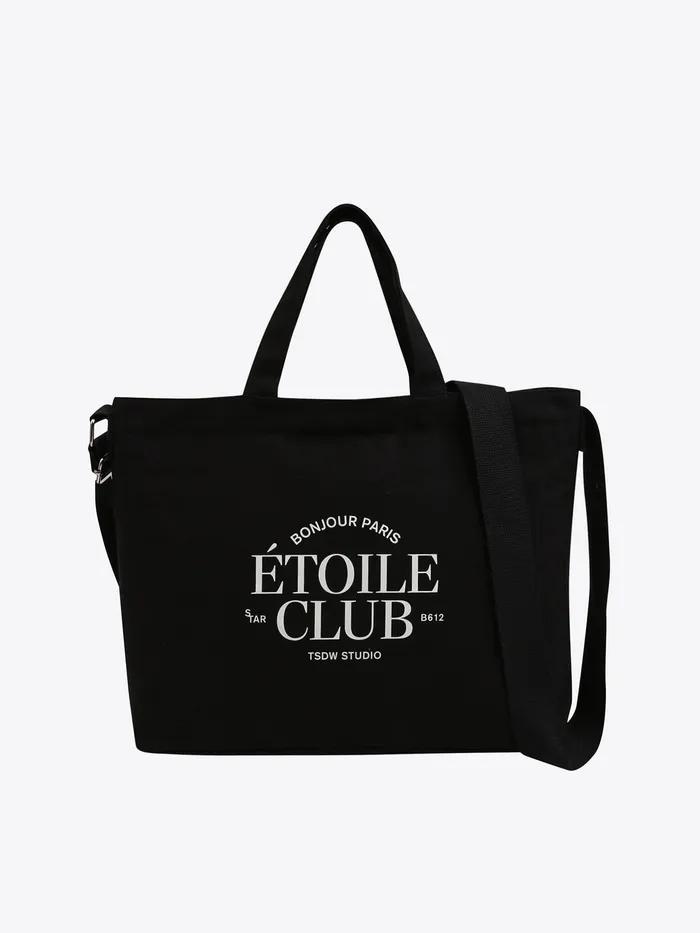 [ETOILE CLUB] Холщовая сумка-кроссбоди с двумя ручками HPABTFS302