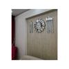 3d Piano Model Lambiri Side Decor Silver Mirrored Turkish Number 3l Wall Clock