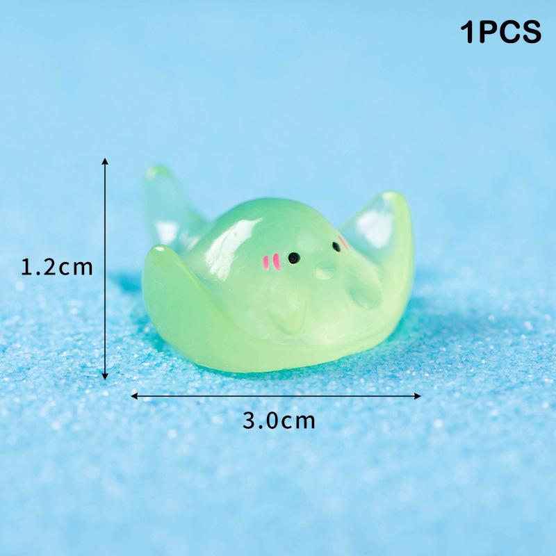 Мультяшный светящийся орнамент мини-светящийся кулон в виде животного микро-сада ландшафтные украшения своими руками игрушки украшения для аквариума