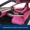 Розовая алькантара - обновление интерьера для Tesla: Персонализированный многоцветный дизайн