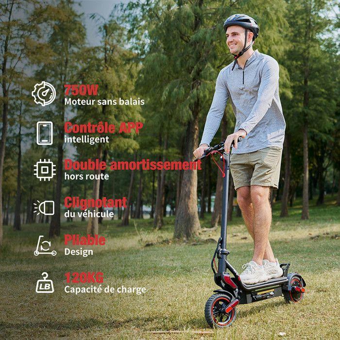 Trottinette Électrique Pliable pour Adulte 9.3'' AGILERIDE AS-S2, 4 Vitesses, Batterie 48V 14Ah, Moteur 750W, Autonomie 35-45km