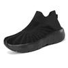 Fashion Outdoor Casual Running Shoes Men Slip-On Knitted Socks Sneakers Breathable Lightweight Mesh Lazy Shoes Easy Wear Rubber Outsole