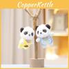 Panda Keychain Cute Cartoon Girl Backpack Decoration Hanging Plush Gift Doll