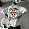 Plus Size One Piece Anime Printed Men and Women Tshirt Casual Summer Parent Child Top Fashion Y2K Street Wear Harajuku Style