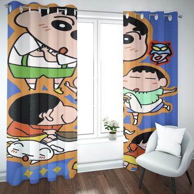 Мультяшные шторы Crayon Shin-chan для дома, с принтом, для гостиной, детской спальни, для декора в стиле, затемняющие окна