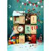 MISITU Jigsaw Landscape Christmas Stylish Interior Christmas Calendar X 70 1000-Piece Puzzle, Painting, Calendar, Countdown, Treehouse, Gift,
