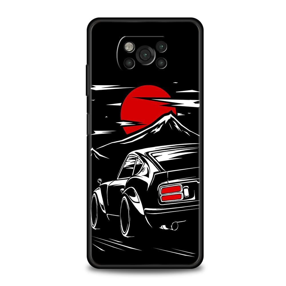 Япония JDM Спортивные Автомобили Мужской Мужчины Чехол Для Xiaomi Poco X4 X3 NFC F3 M3 M4 Mi Note 10 11 Ultra 12 Pro 10T Lite 9T 11i 11X 5G Обложка