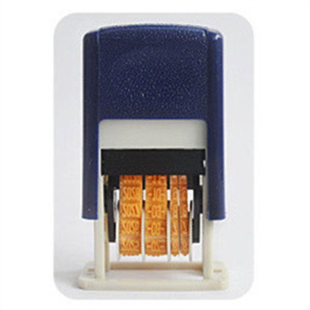 Stamp Self-Inking Stamps 4mm Date Stamps Automatic Ink Return Handle Account Stamp Date Wheel Stamp