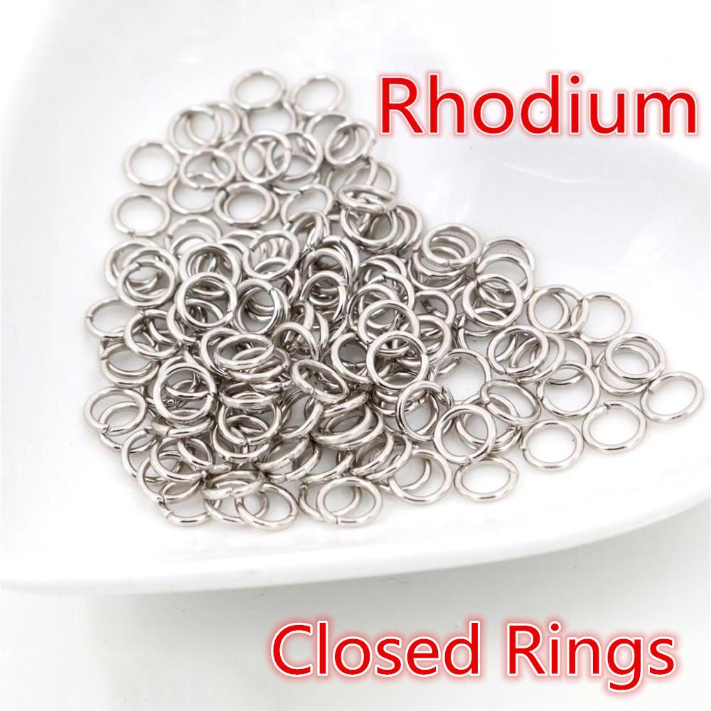 200 шт. гальванизированных железных соединительных колец (3-10mm) для изготовления ювелирных изделий своими руками