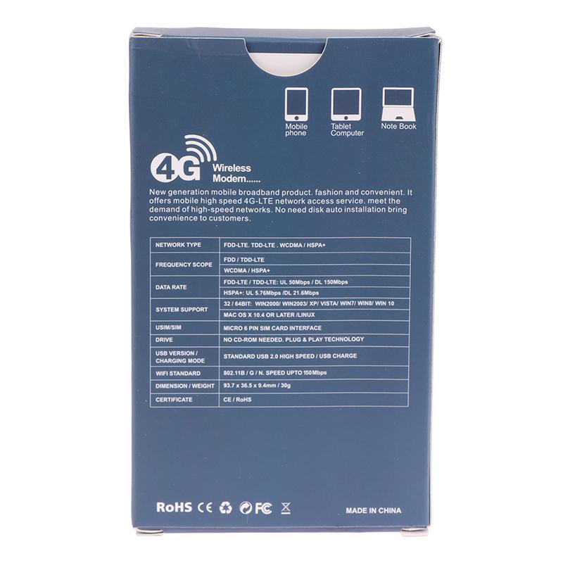 4G маршрутизатор Lte беспроводной USB-донгл Wifi маршрутизатор мобильный широкополосный модем стик SIM-карта USB-адаптер карманный маршрутизатор сетевой адаптер