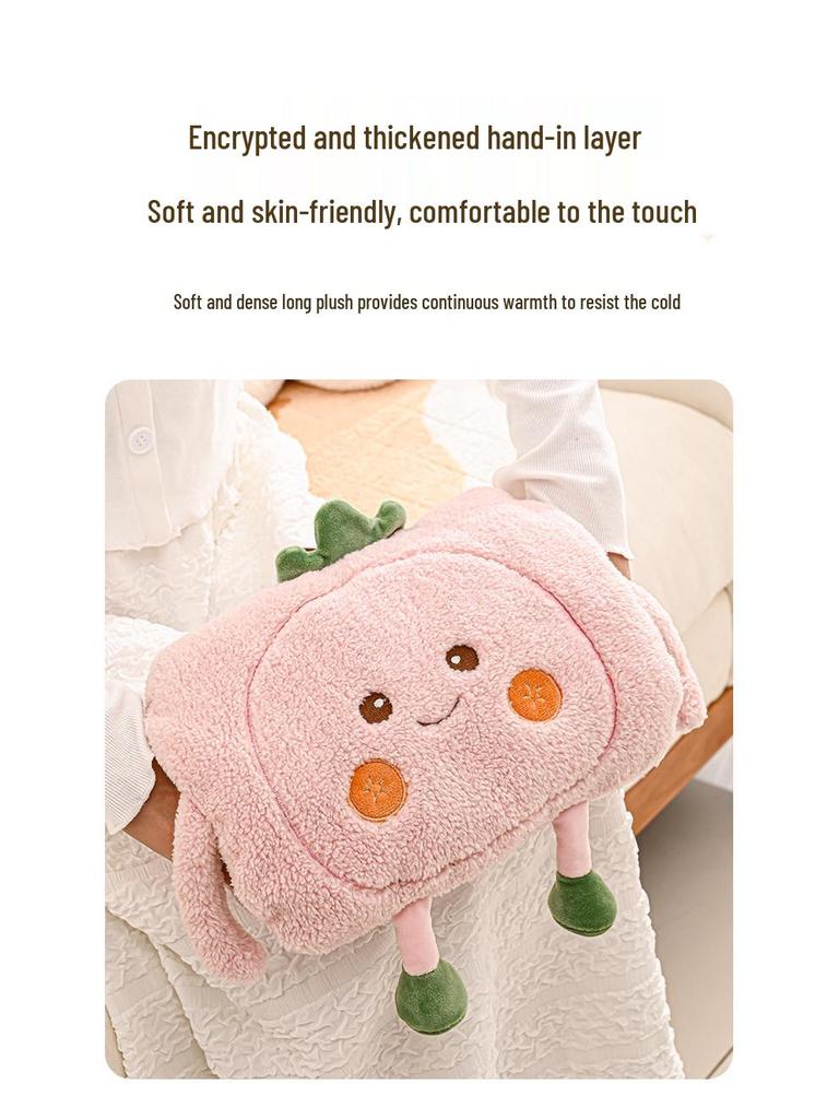 Мультяшная перезаряжаемая взрывозащищенная грелка - съемная грелка для рук для девочек, для кровати и живота.