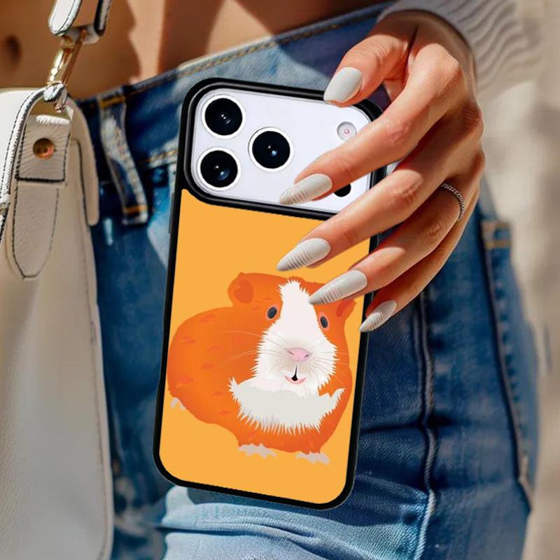 Cartoon Guinea Pig Phone Case For iPhone 17 Air 14 15 13 12 Max Cover For Apple 14 15 16 16e 11 Pro Max Plus Coque