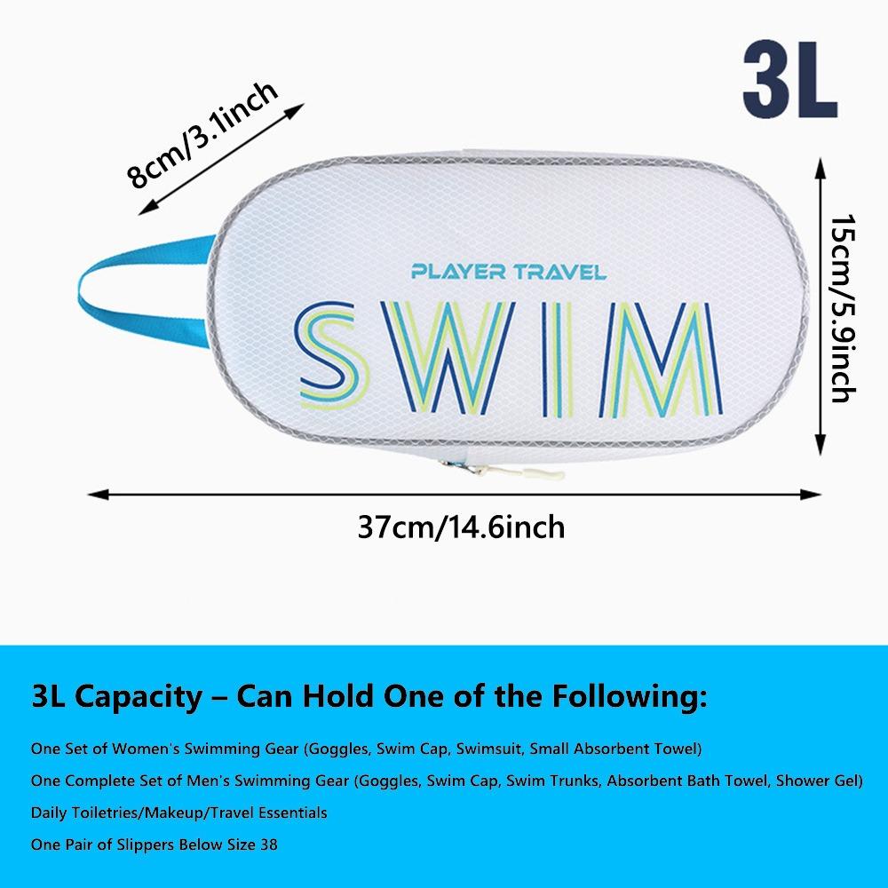 Водонепроницаемый мешок для хранения купальника с разделением на сухое и мокрое, портативная косметичка, сумка для плавания для спорта и тренажерного зала