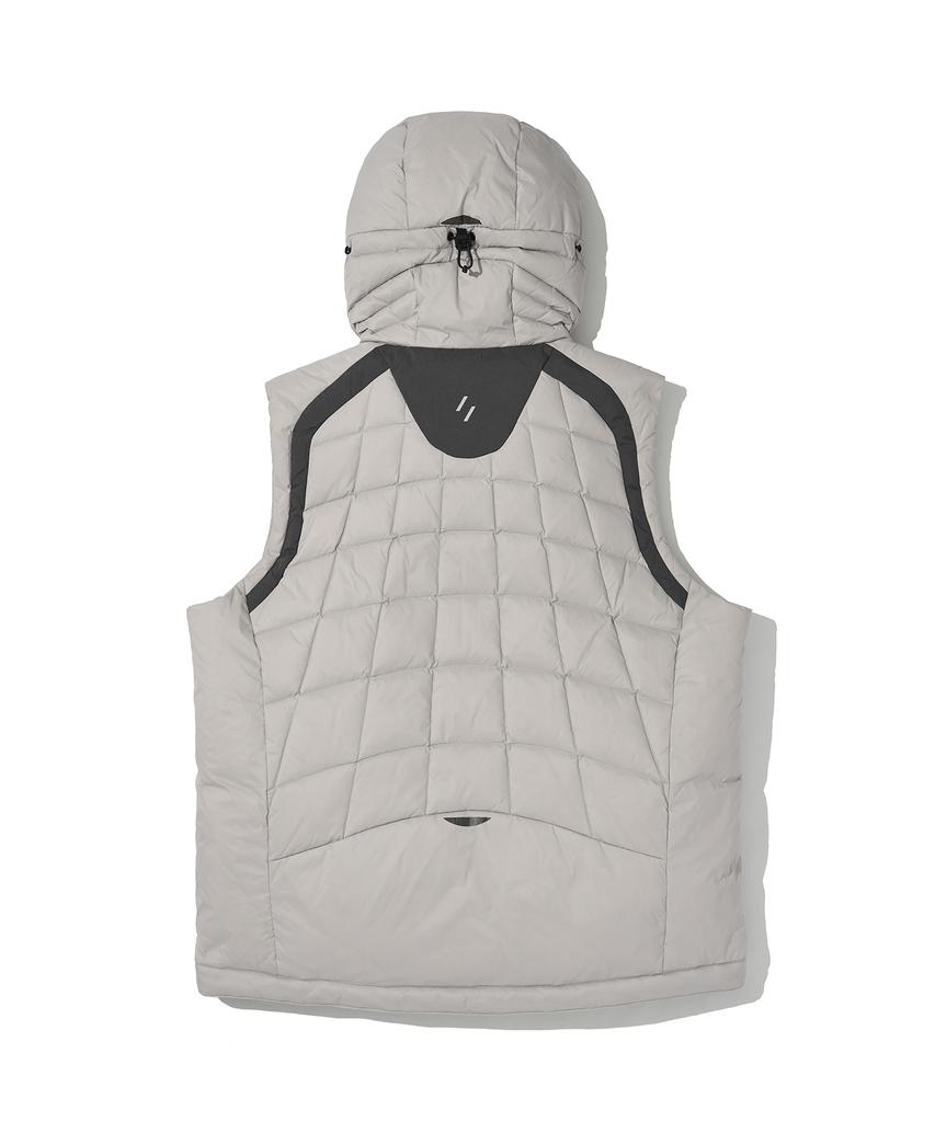 Жилет-безрукавка Welter Experiment Shield Down Hood Vest_Светло-серый_Wol048