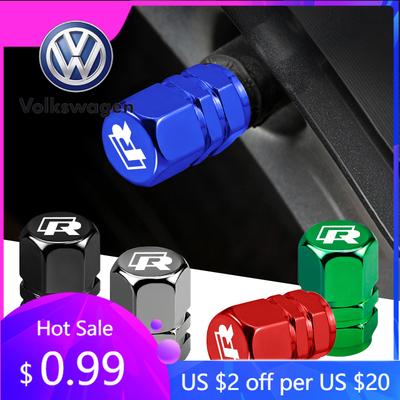 Для VW Volkswagen Jetta MK5 Golf 4 шт. 3D Металлические Колпачки Клапанов Шин Автомобиля Пылезащитные Колпачки Колес Для R Volkswagen CC R-Line Beetle Tiguan GTI