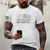 Men's Fashion Casual Short Sleeve Round Neck Independence Day Flag T-Shirt Top