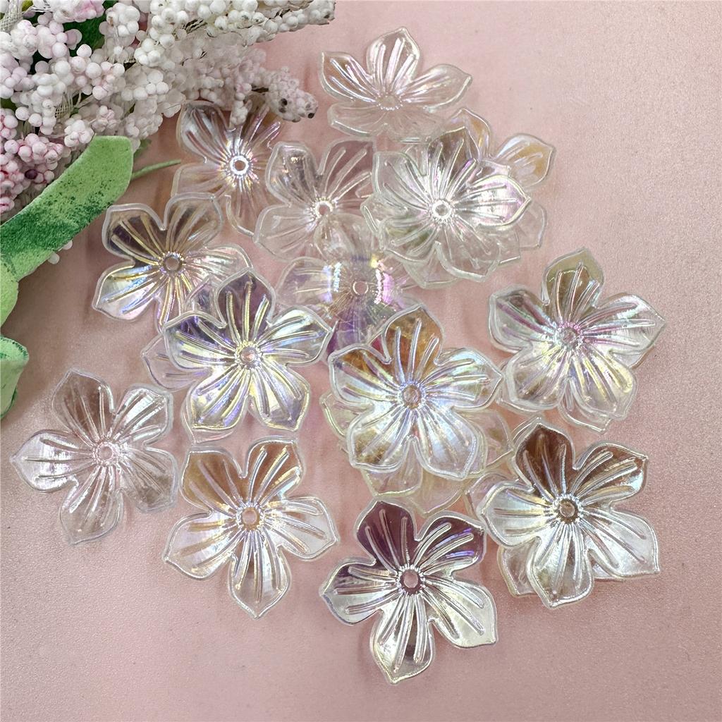 Высокое качество для изготовления ювелирных изделий 22,8 мм DIY акриловые бусины ручной работы в форме цветка солнца 20 шт браслет ожерелье свободные разделительные бусины