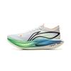 Li Ning Feidian 5 Elite Ultra Light Technology Carbon Plate Running Shoes Unisex Running Shoes White Green Blue ARMV003-11