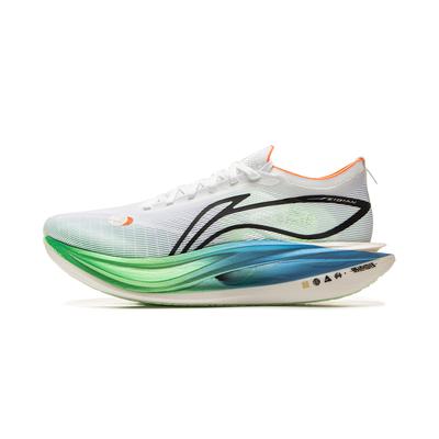 Кроссовки для бега Li Ning Feidian 5 Elite Ultra Light Technology Carbon Plate унисекс белые зеленые синие ARMV003-11
