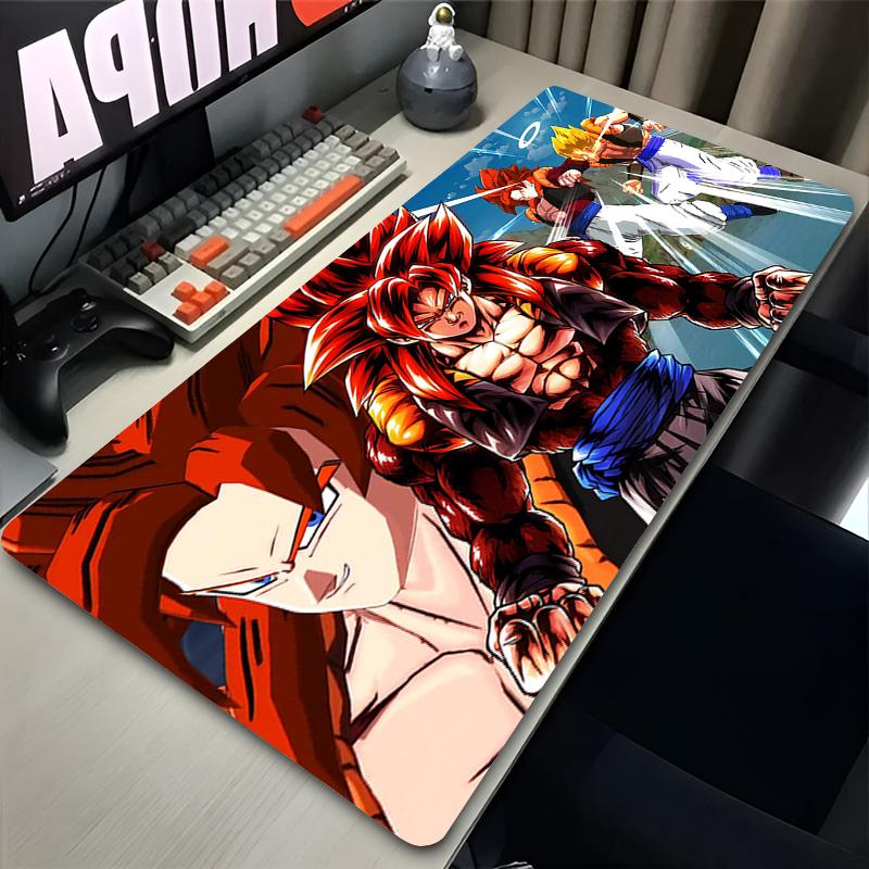 Large E-sports Mouse Pad DBZ Rug Smooth Flexible Rubber Gamer PC Computer Keyboard For CSGO Kawaii Dragon Ball Z Mosuepad