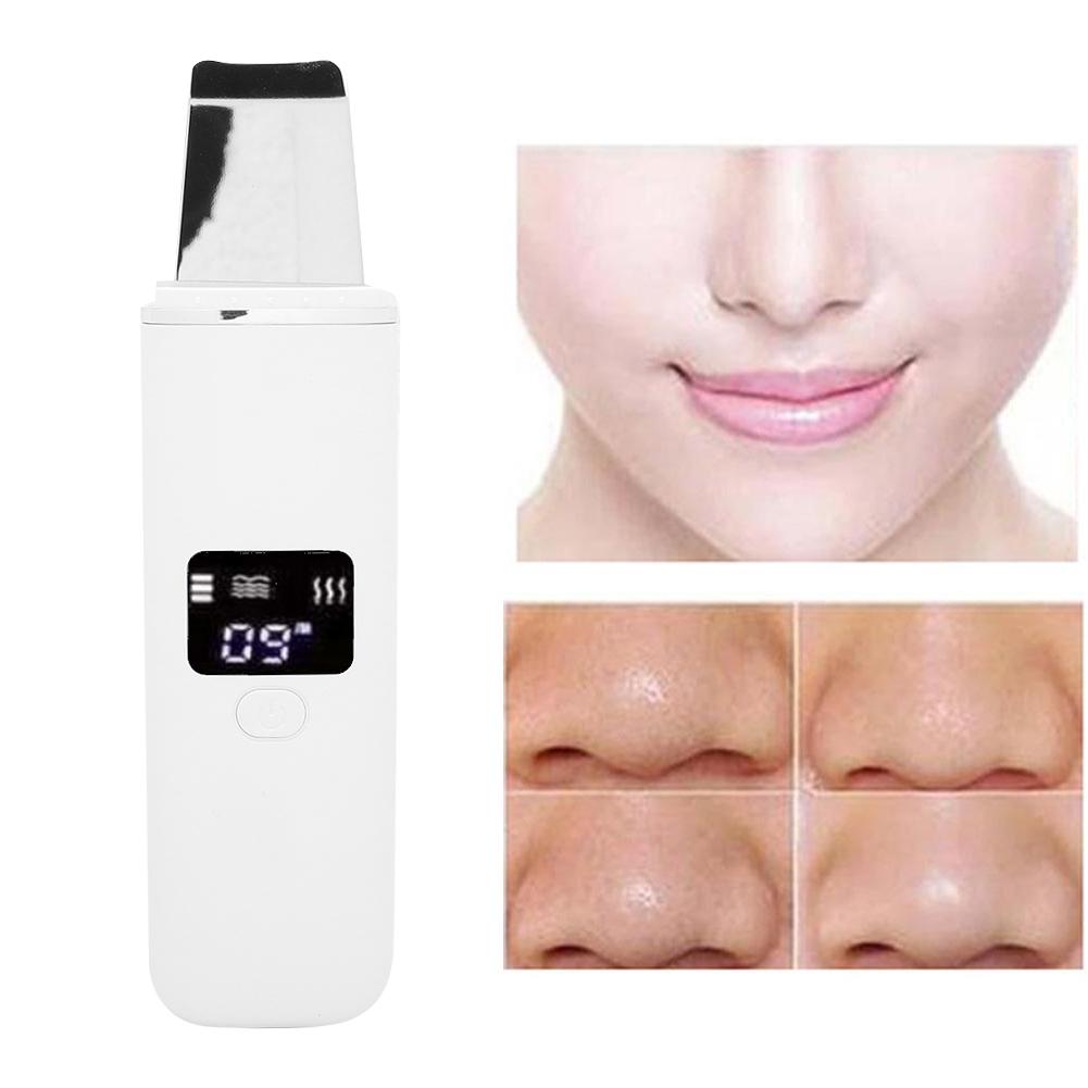 Ультразвуковой скраб для кожи лица, очищающее средство для лица, отшелушивающее, удаляющее черные точки, прыщи, очищающее поры