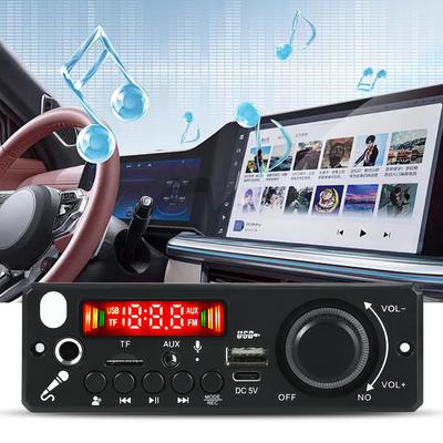 6 Вт Усилитель Автомобильный FM-радиомодуль Громкая Связь Совместимость с Bluetooth 5.0 Радио Беспроводной FM-приемник с Пультом ДУ FM-радиомодуль