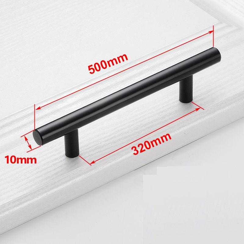 Xiaomi Furniture Handles Wardrobe Door Pull Stainless Steel Drawer Handle T Bar Straight Kitchen Long Cabinet Closet Knob Black Silver