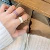Korean Style Colorful Handmade Enamel Glaze Irregular Ring for Women