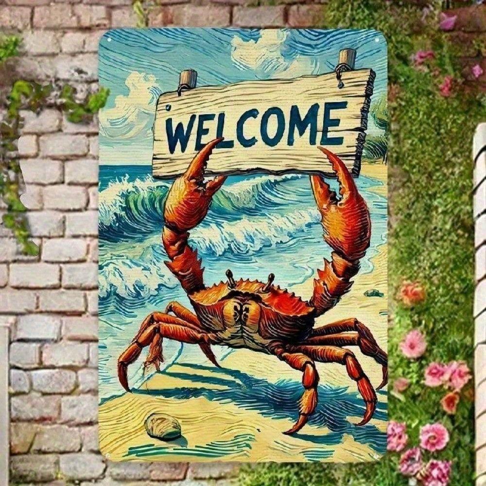 Винтажная металлическая табличка Арт 20x30см Жестяная картина Декор стен