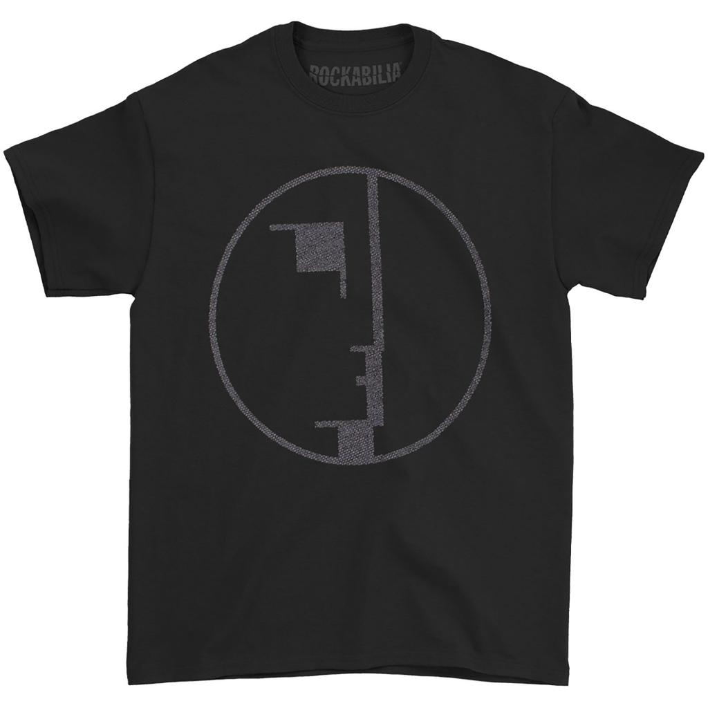 Men's Bauhaus Pattern Design T-shirt Large Black