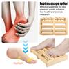 Деревянный массажный ролик для ног для облегчения подошвенного фасциита, улучшения кровообращения, массажер для ног, массажное устройство двойного действия, подарок для мужчин и женщин