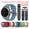 Быстросъемные ремешки для часов QuickFit 20 22 мм 26 мм для Garmin Fenix 7X 7 7S 6X 6 6S Pro силиконовый ремешок для часов Fenix 8 E Epix Pro 5X 5 Plus браслет