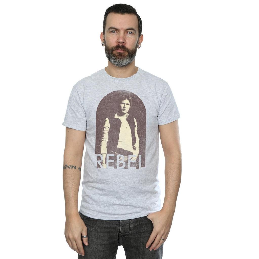 Star Wars Mens Han Solo Rebel T-Shirt