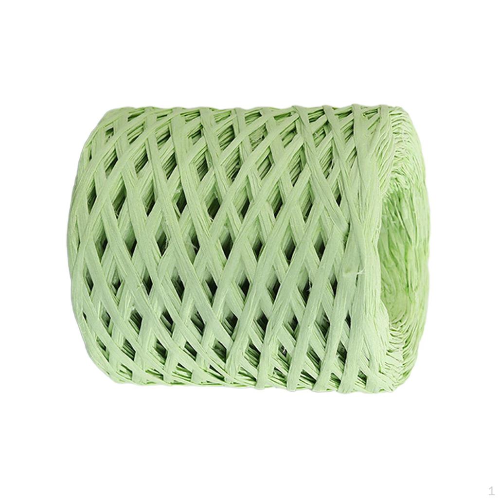 200 м/рулон, бумажная лента из рафии, декор, пригодная для вторичной переработки, прочная для плетения подарочной упаковки на День Святого Валентина