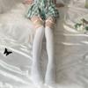 Japanese Style Women Lolita Thigh High Socks Harajuku Gothic Criss Cross Lace-Up Bandage Student Over Knee Stockings