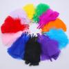 50Pcs Big Head Boy Flat Turkey Feather Color Diy Feather Jewelry Handicraft Accessories Clothing Accessories