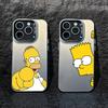 Чехол для телефона Anime T-The S-Simpsons-s для IPhone 16 17 15 14 12 13 Pro Max Белый цвет Ударопрочный чехол