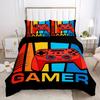 Colorful Gamepad Print Duvet Cover Set Soft And Comfortable Bedding For Bedroom Includes 1 Duvet Cover And 2 Pillowcases