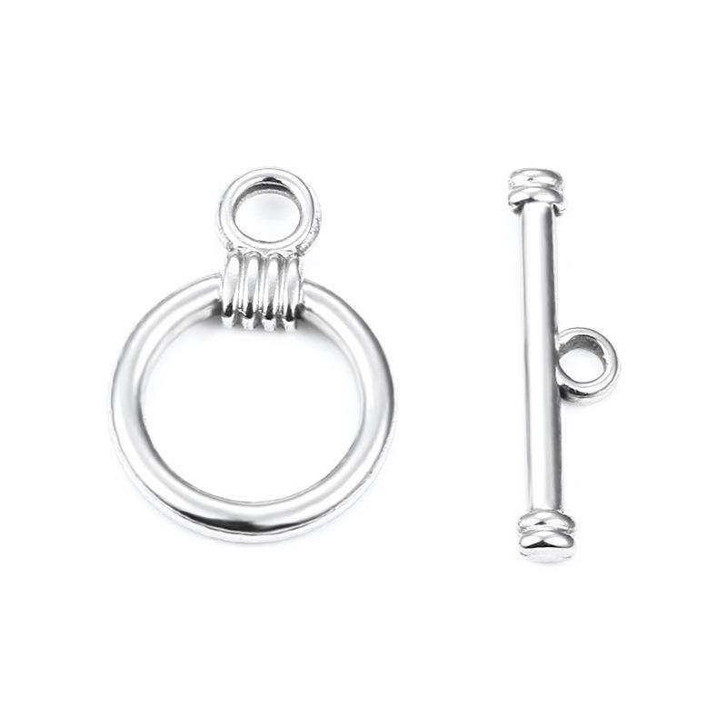 Бесшовный замок-тогл из нержавеющей стали OT для изготовления украшений своими руками: Комплект соединителей для ожерелья и браслета
