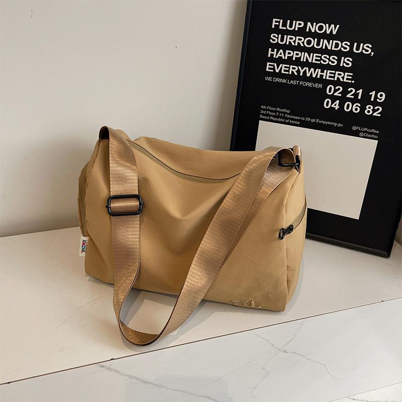 Нейлоновая сумка, простая повседневная и большая вместимость, новая сумка через плечо, легкая сумка через плечо, может быть чемоданом на колесиках