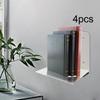 4 шт. плавающие книжные полки, органайзеры для книг, сверхмощные невидимые держатели для книг, настенные полки