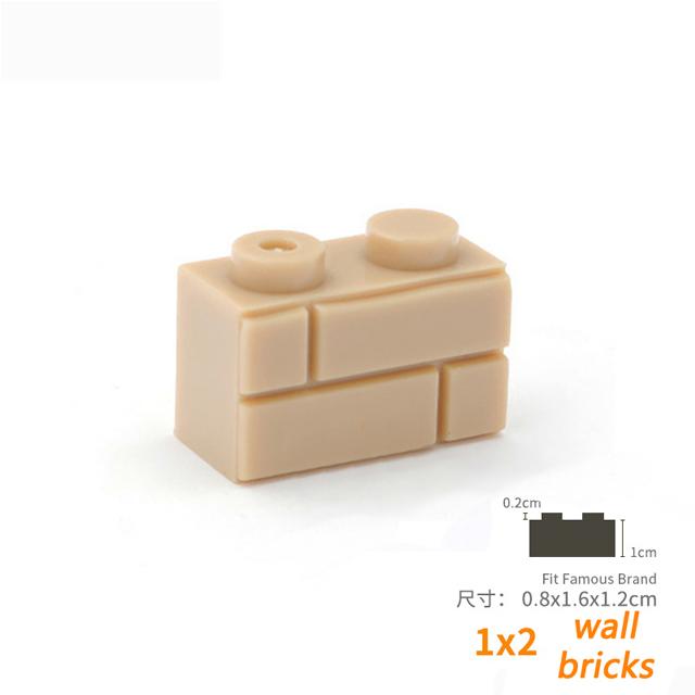 400 шт. DIY строительные блоки настенные фигурки 98283 кирпичи 1x2 точки образовательные творческие игрушки для детей размер совместим с брендом